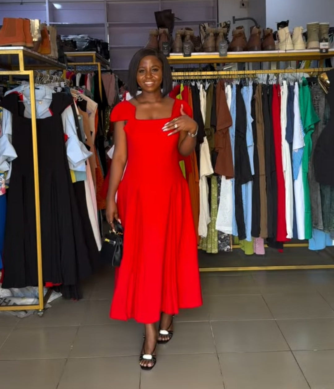 Side Pleated Dress 9962