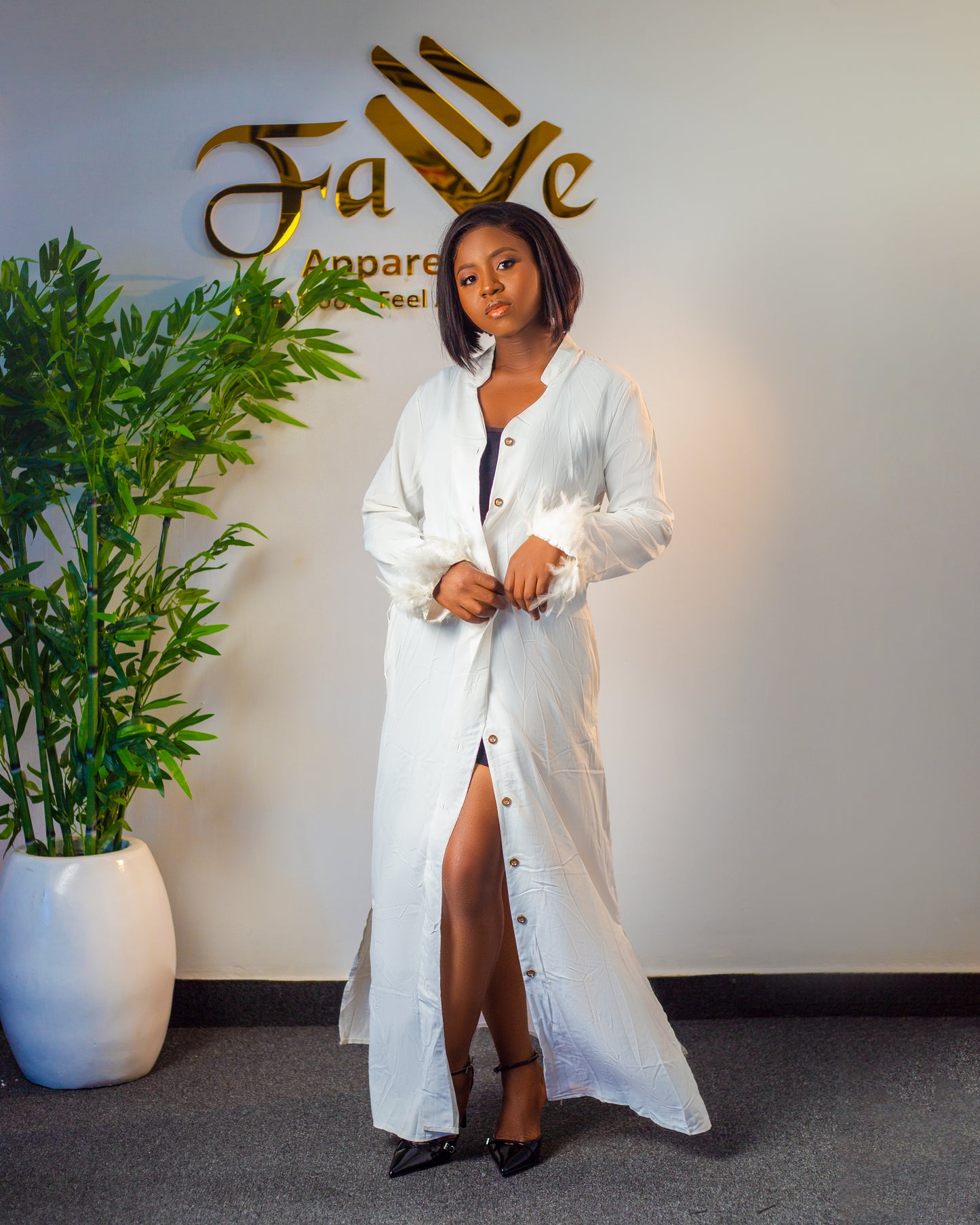 Feather SL Dress 6215