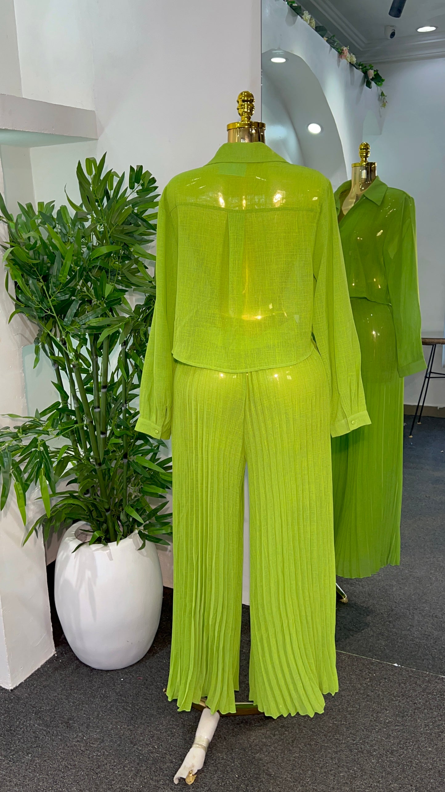 Pleated Long Set 8060