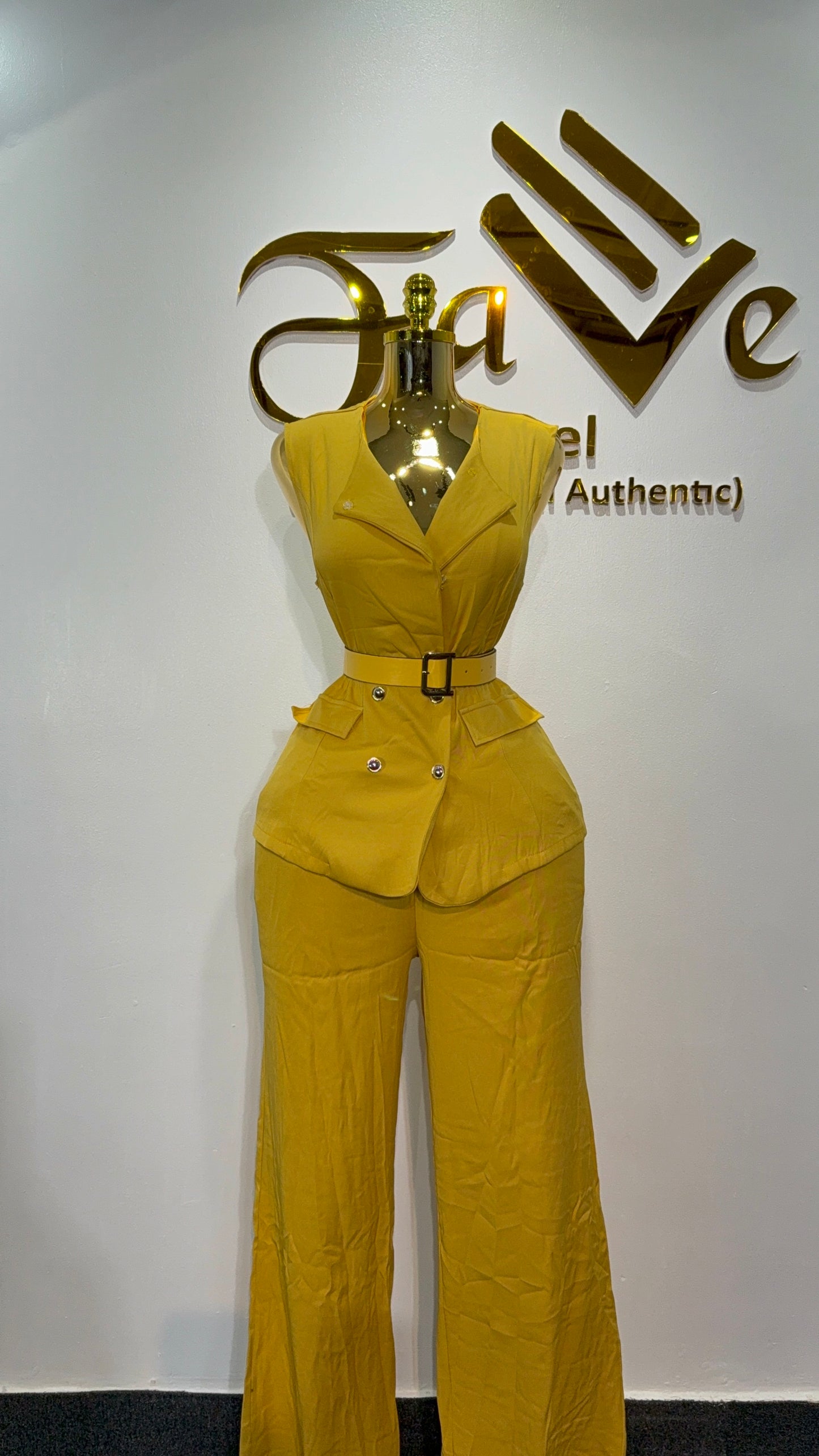 Female waist coat 2piece 7015