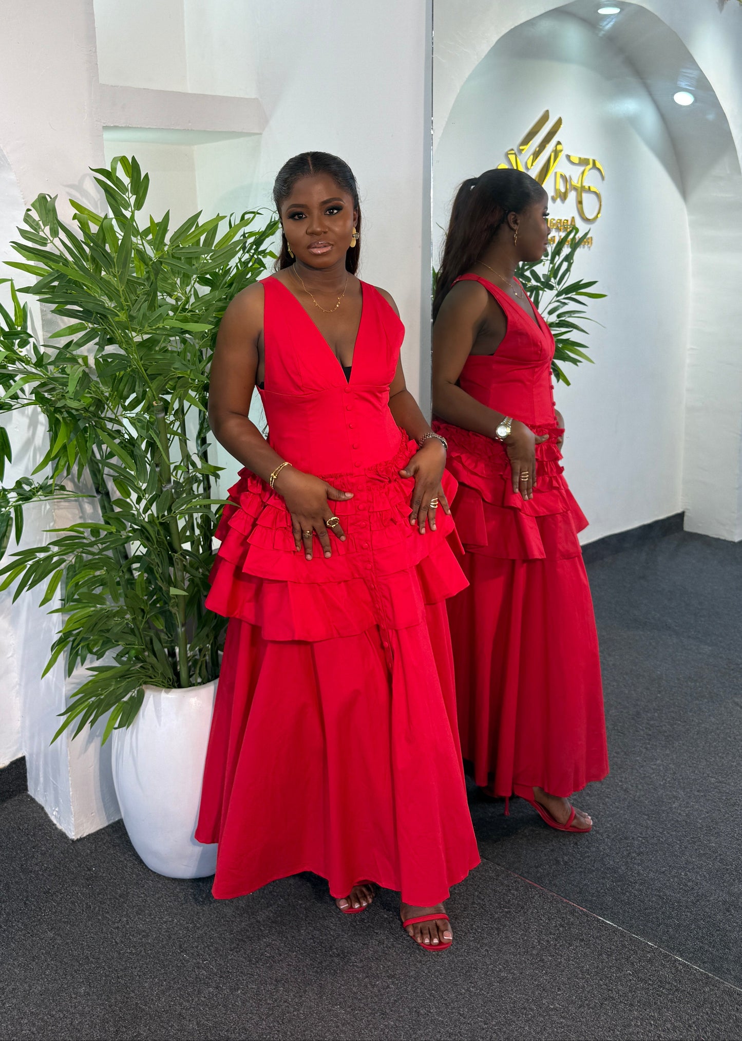 Royal Ruffle Dress