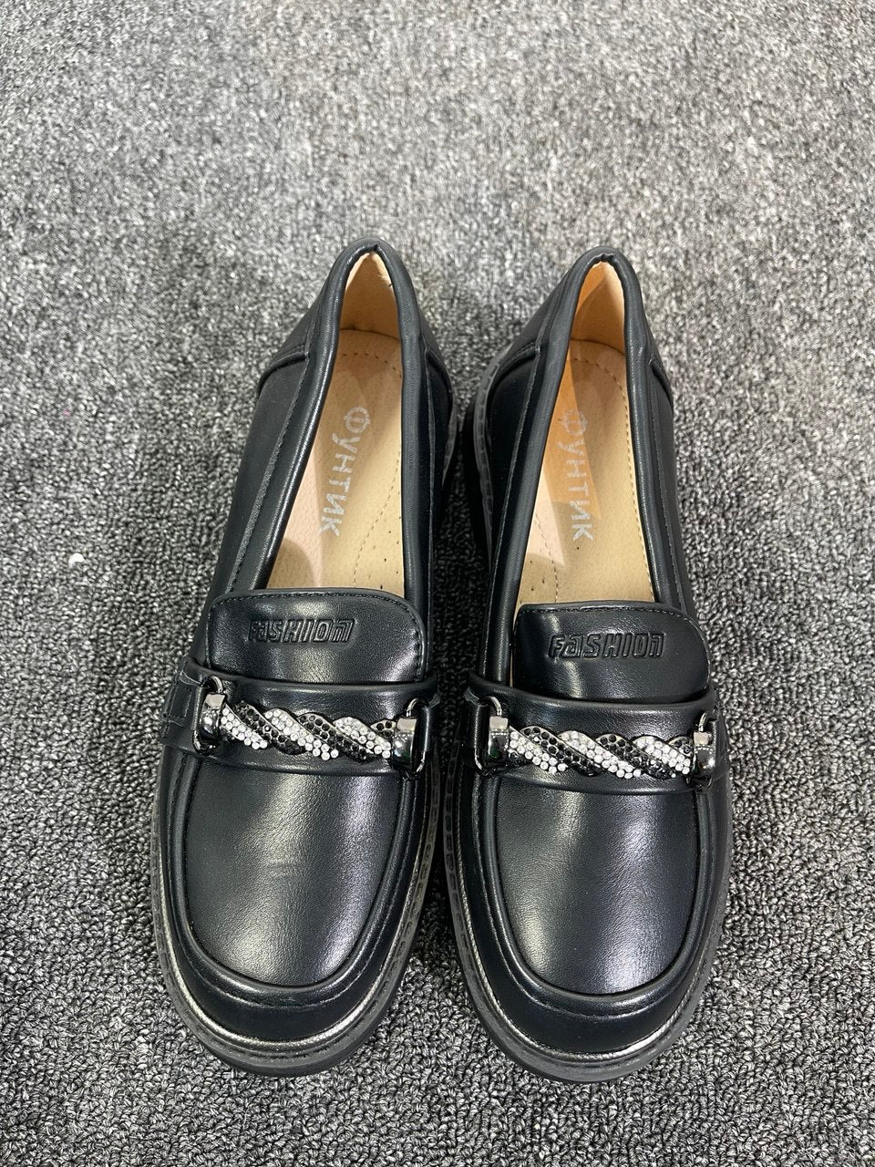 Kids Black Shoe 0238