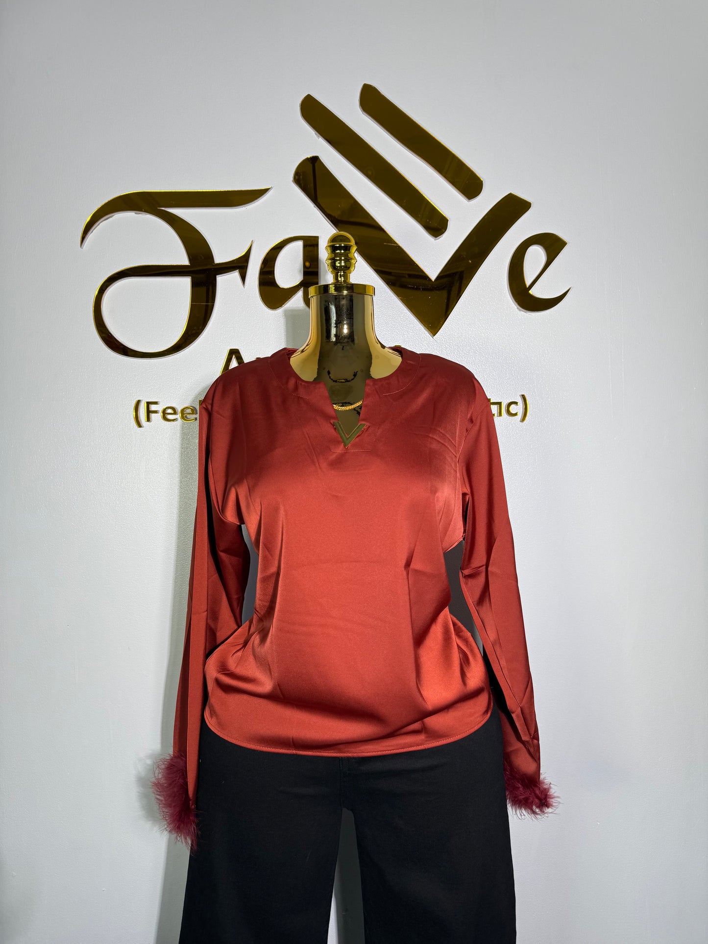 Fringe Sleeve Top 3380