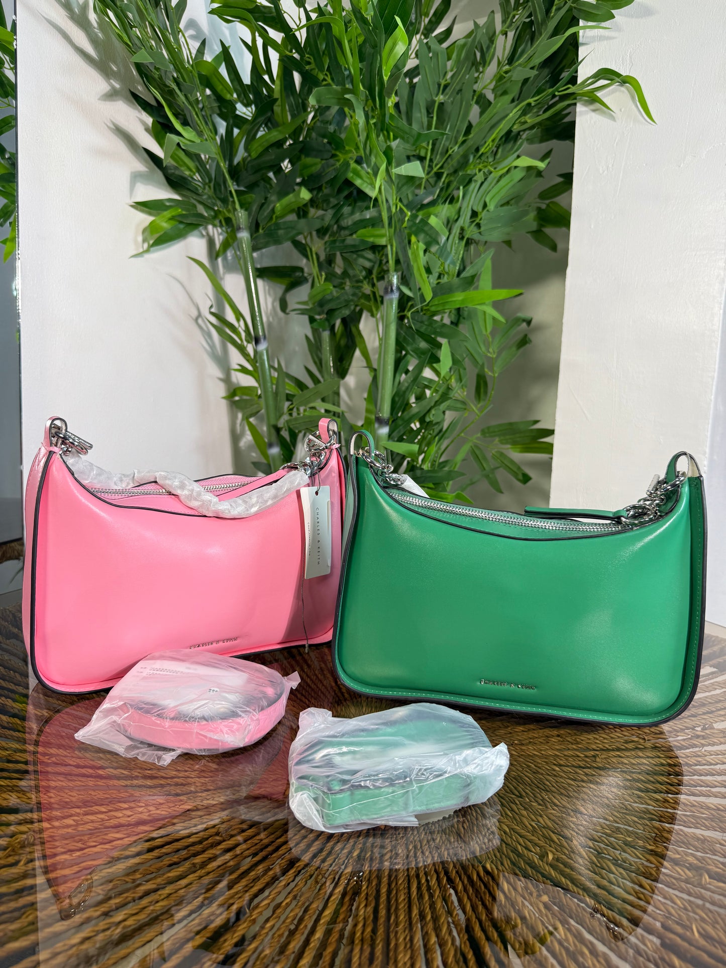 C&K Pink/Green Bag 001