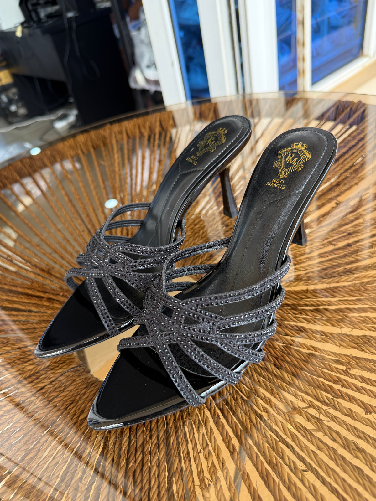 RED MANTIS STRAPPY MULE