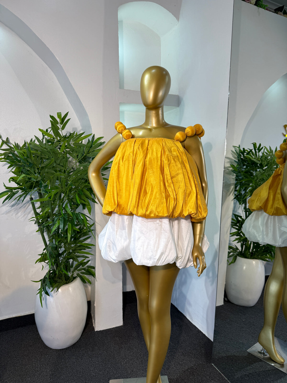 TIERED BUBBLE DRESS