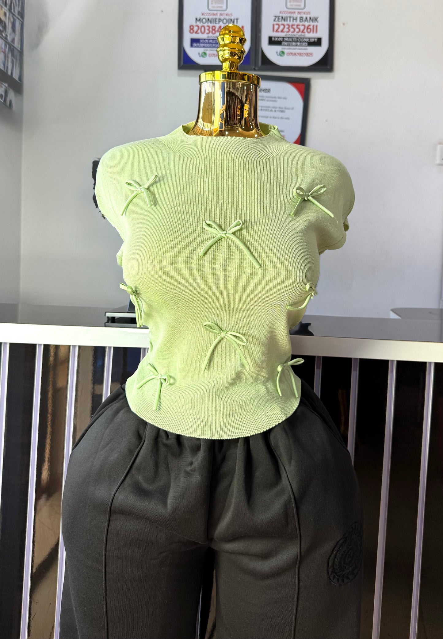 Tiny Bow Ribon Top 7005