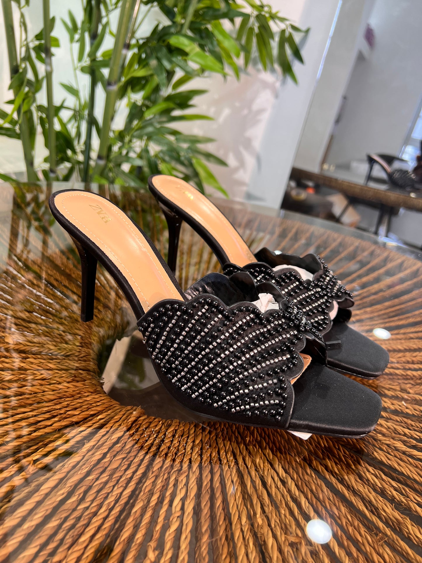 ZARA LUXE PEARL MULE