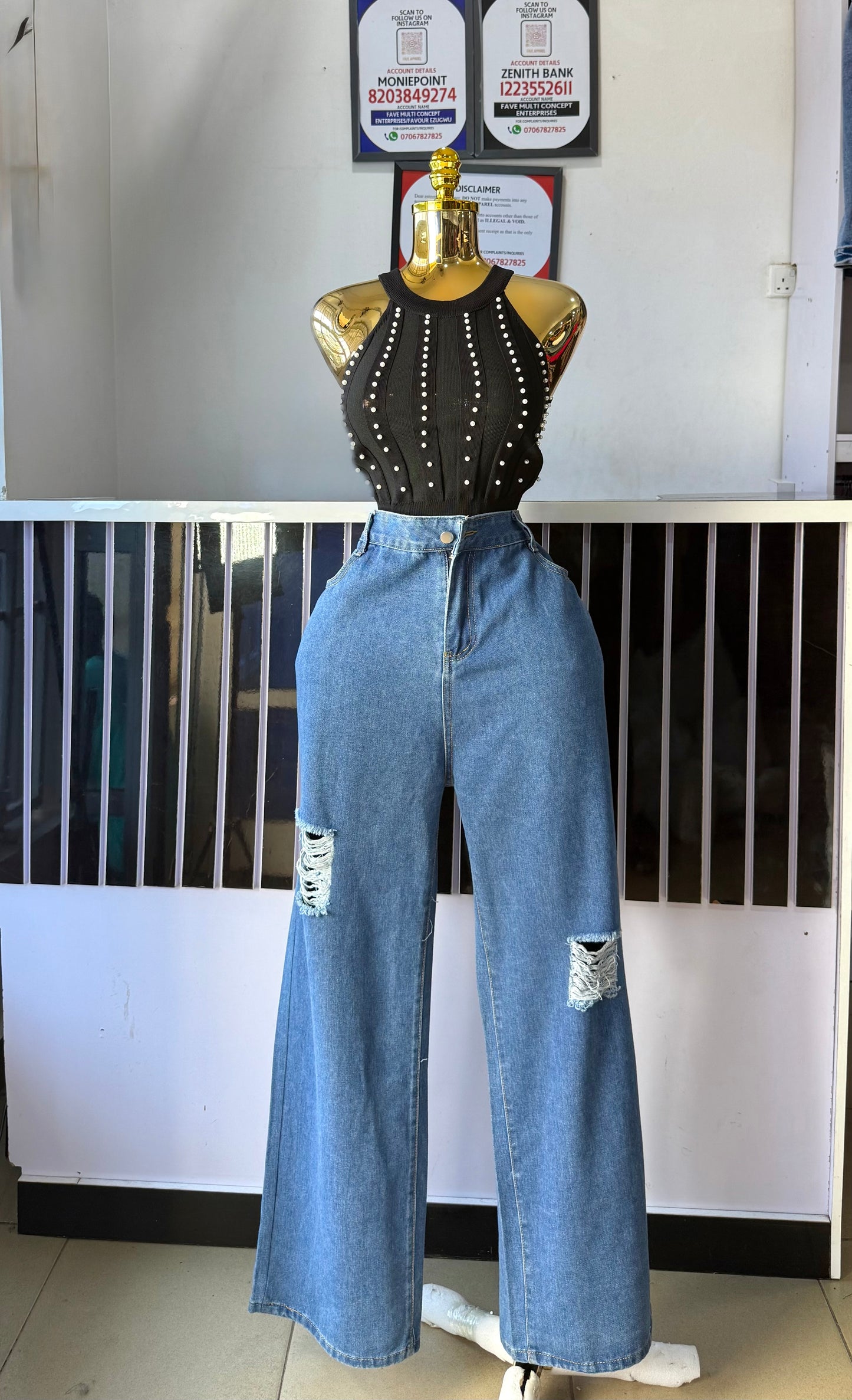 Ripped Fashionova Jean 38