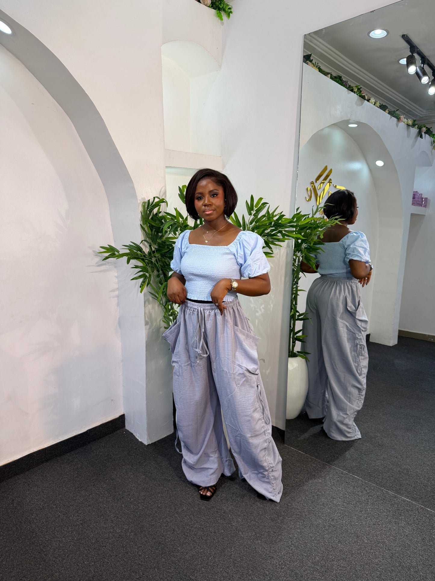 CARGO COTTON PANTS