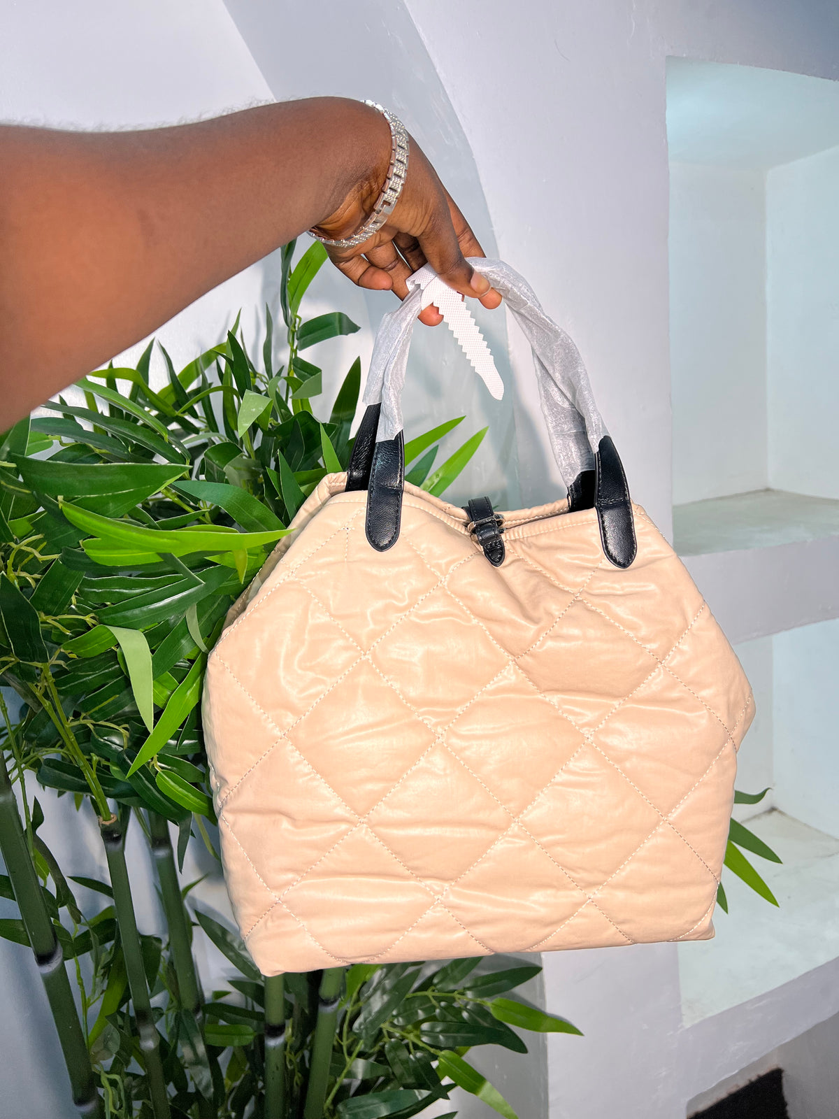 PUFFER TOTE BAG