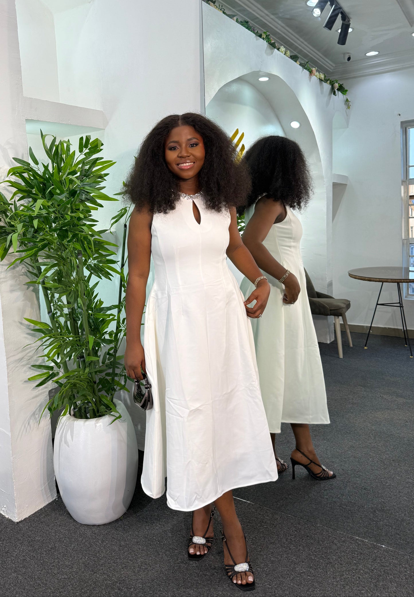 Pearl Neck Dress