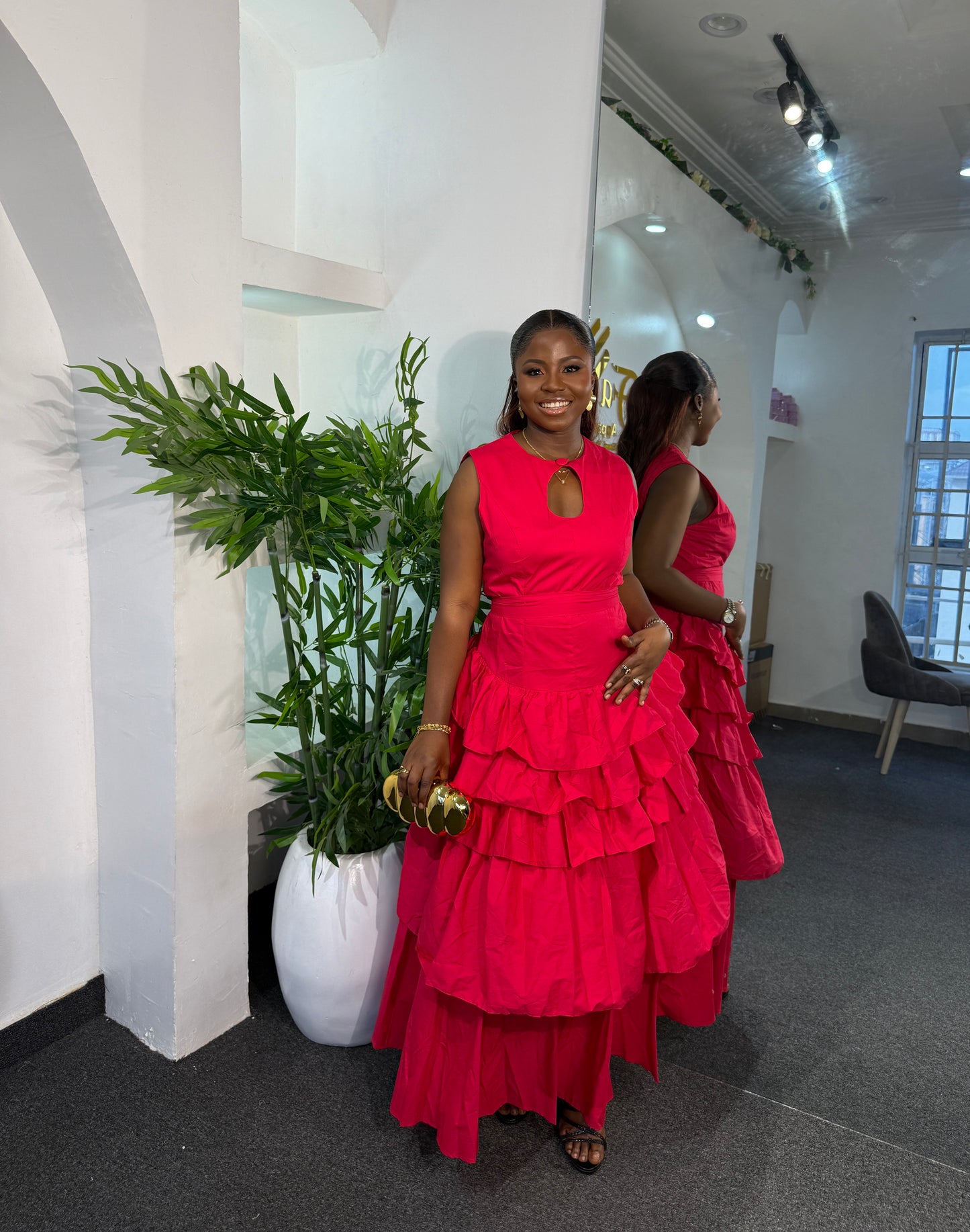 ROYAL RUFFLE DRESS
