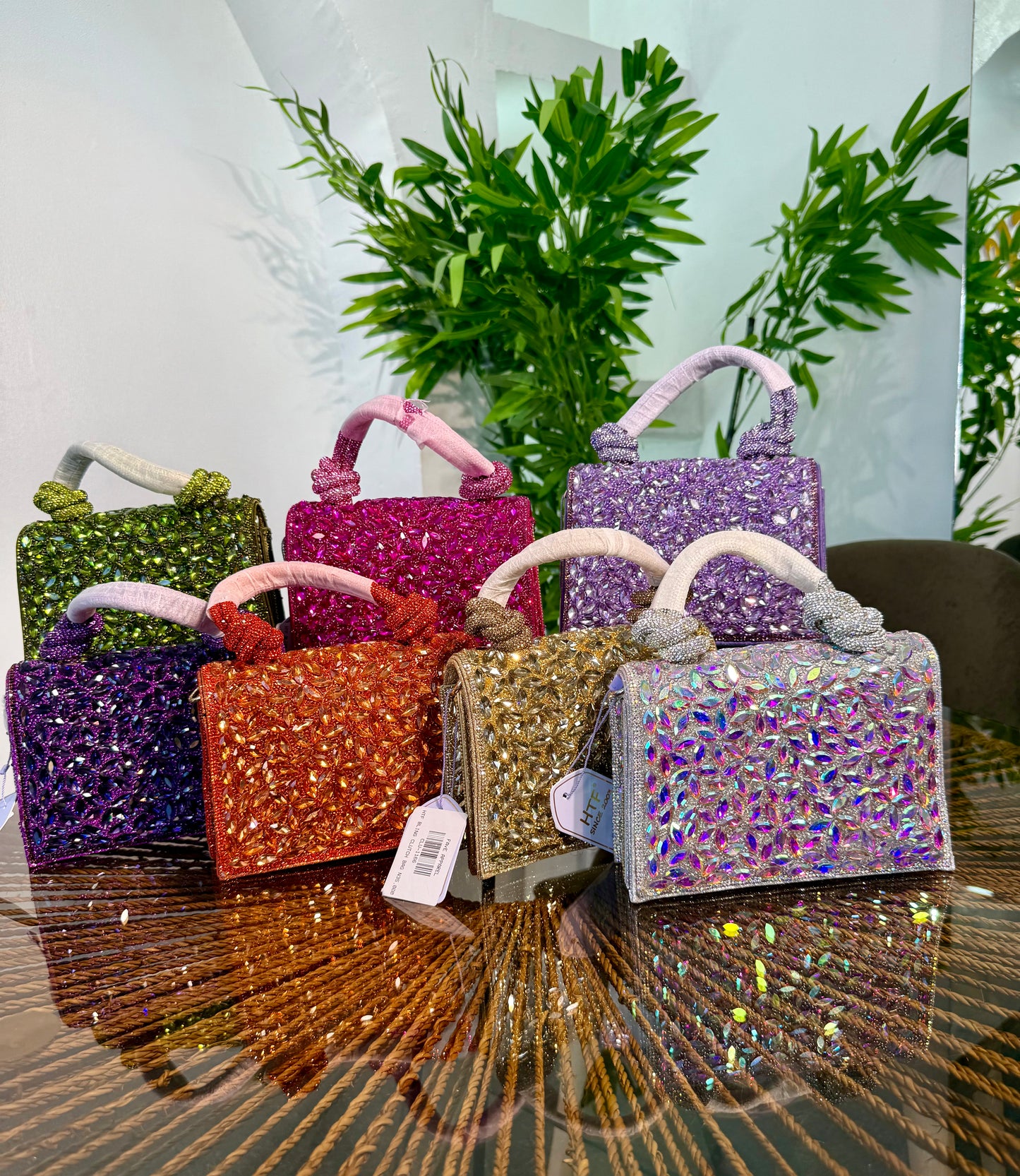 HTF BLING CLUTCH BAG 1166