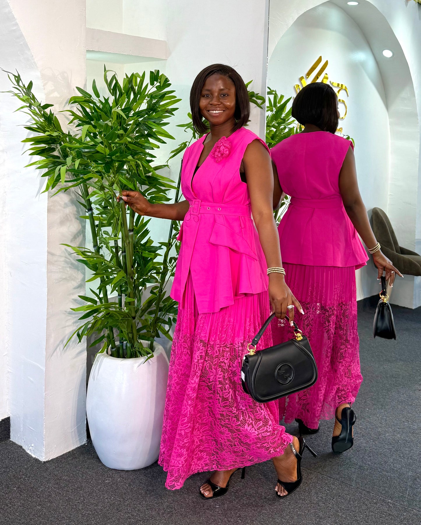 Zara Lacy Skirt Set 8881