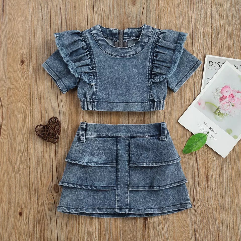 Baby Jean Skirt/Top