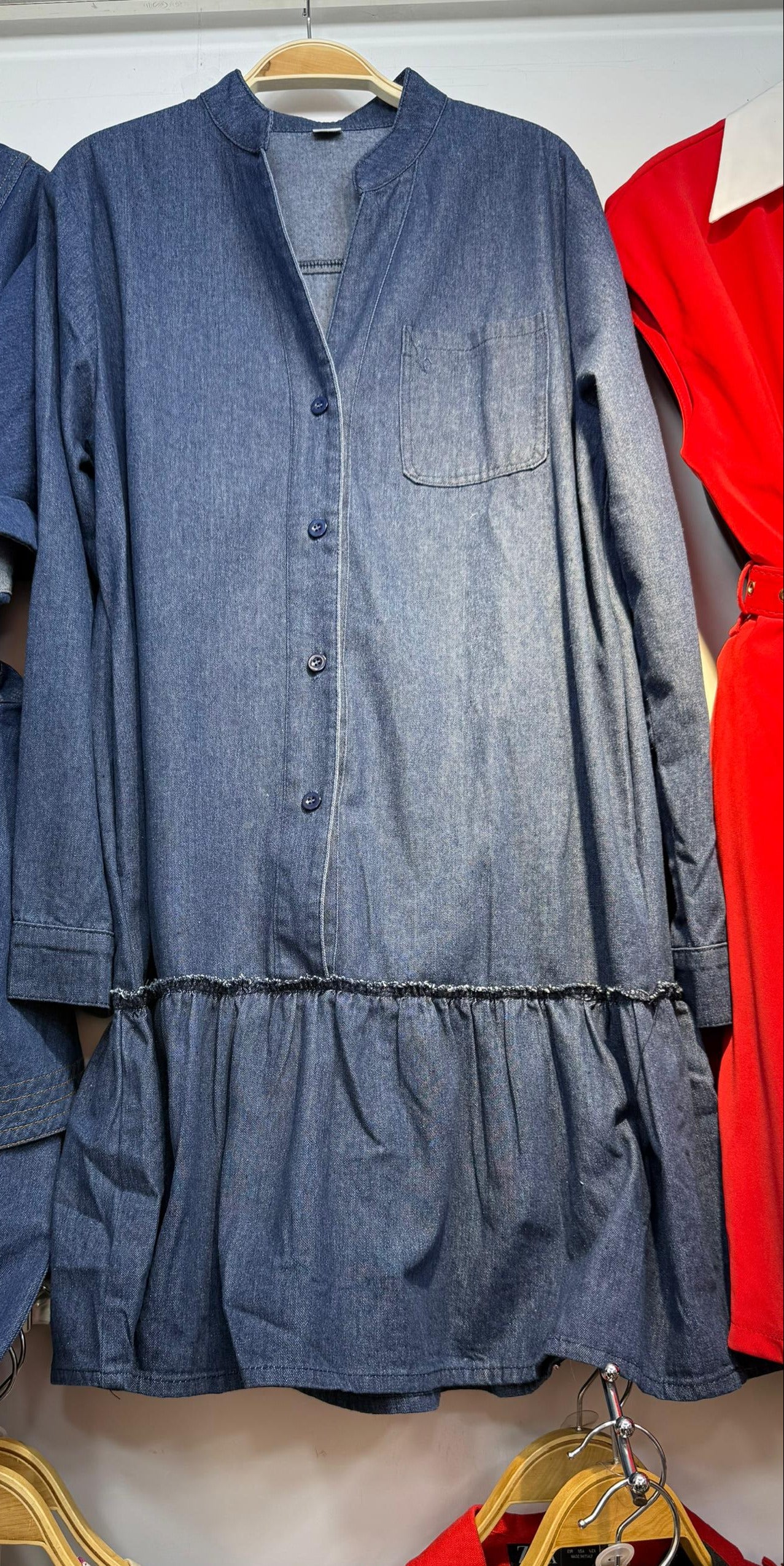 FAVE DENIM SHORT DRESS