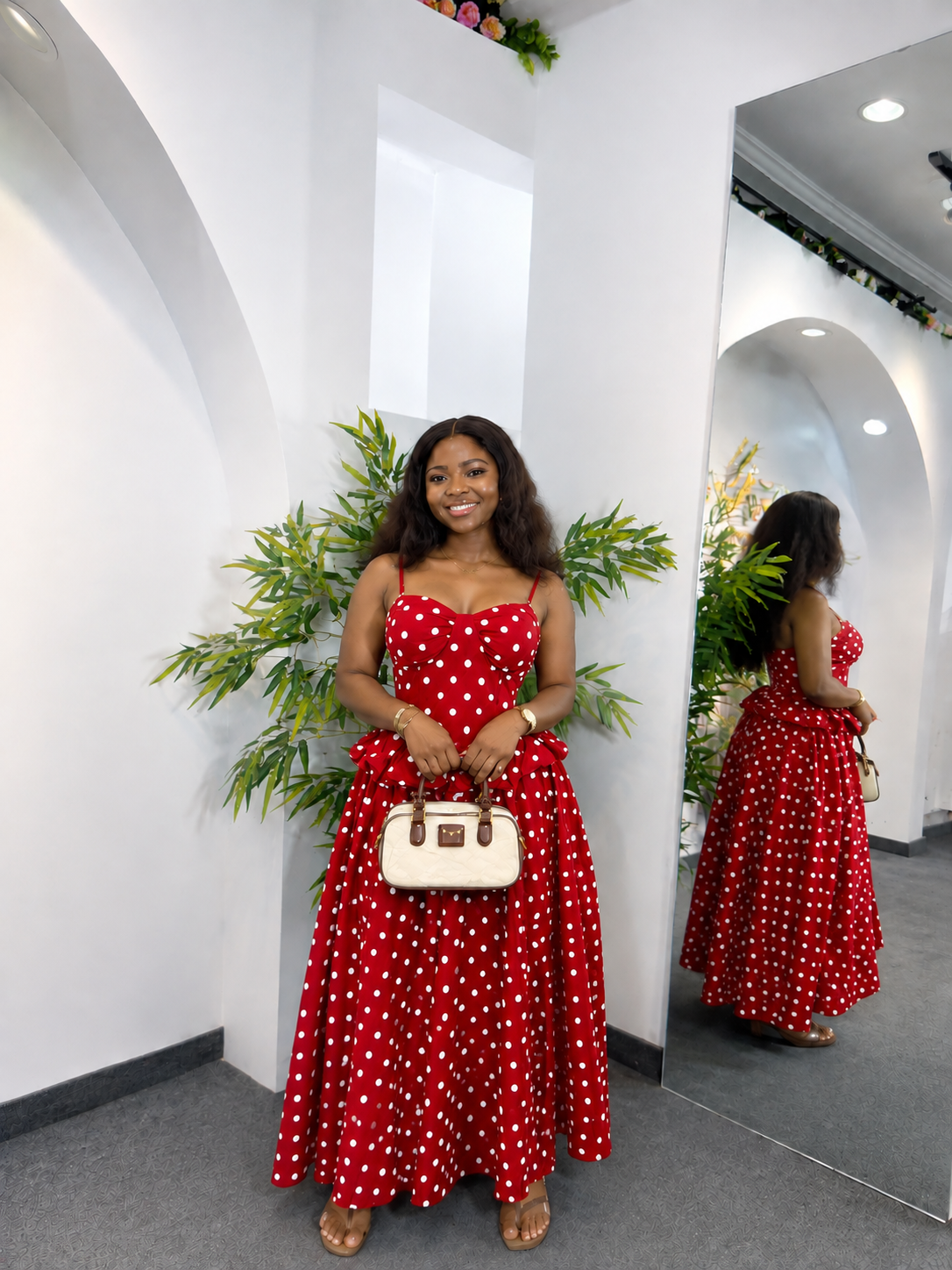 SUMMER POLKA DOT DRESS