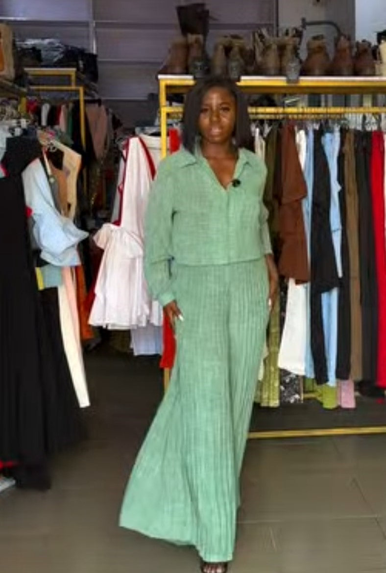 Pleated Long Set 8060