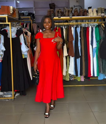 Side Pleated Dress 9962