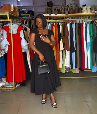 Side Pleated Dress 9962