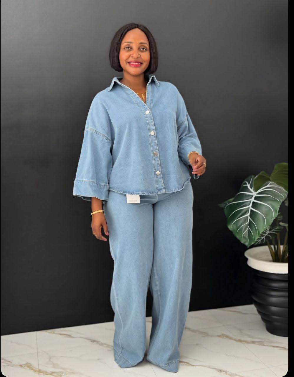 Zara Denim TRS Set