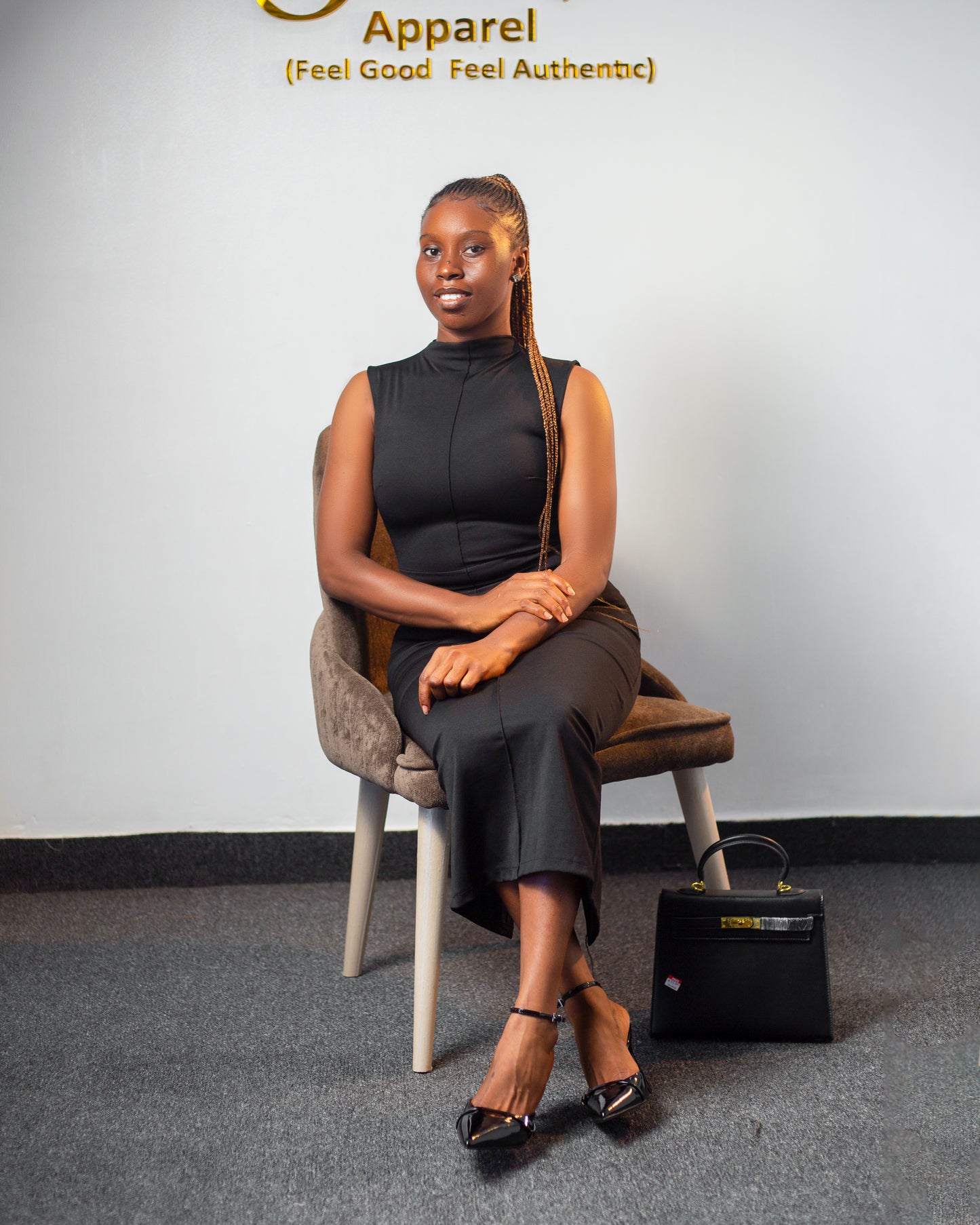 High Neck Dress 6387