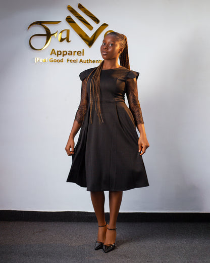 Coco Lacy Sleeves Dress