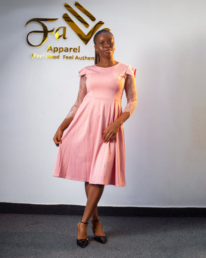 Coco Lacy Sleeves Dress