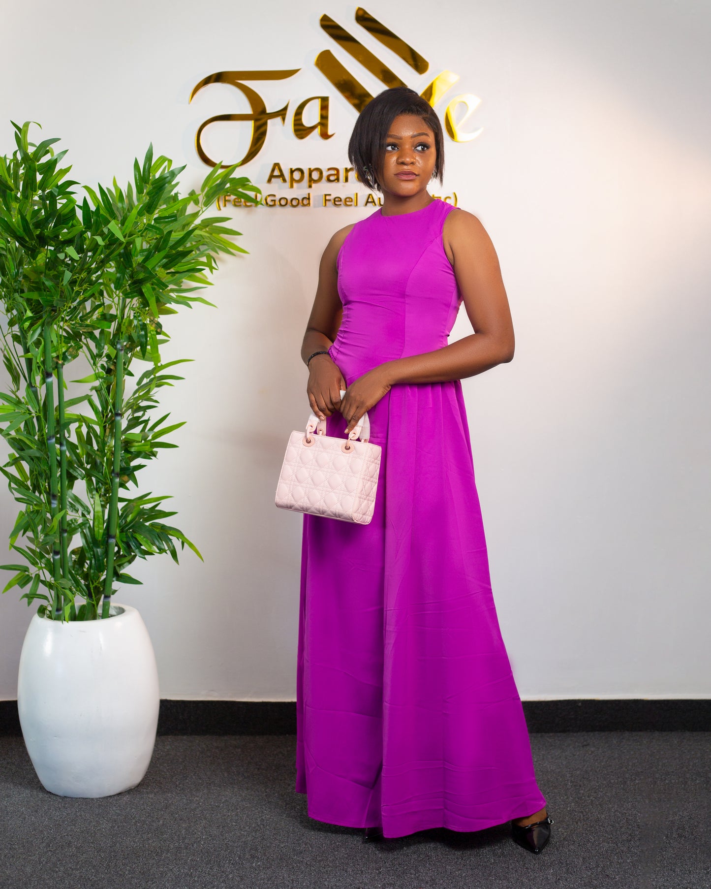 Side Pleated Dress 6351