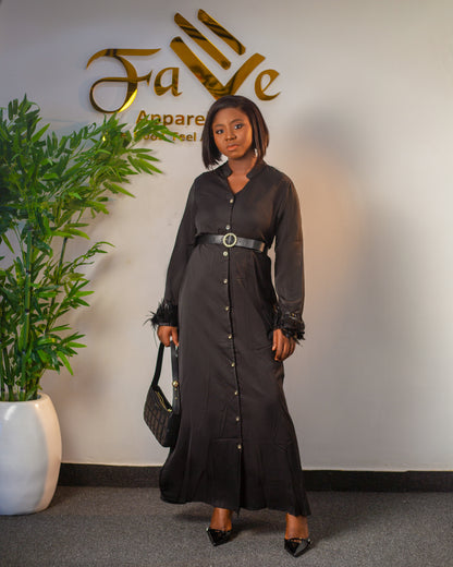 Feather SL Dress 6215