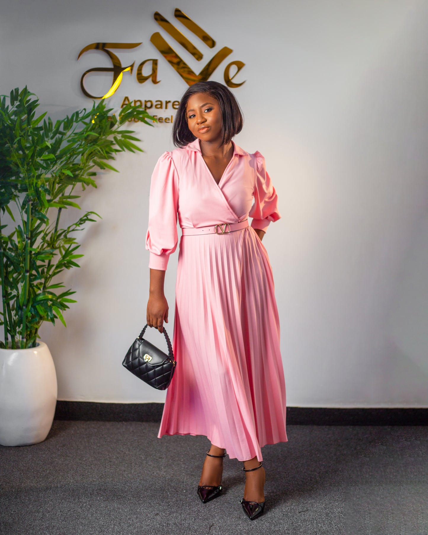 COC Pleated Dress f020