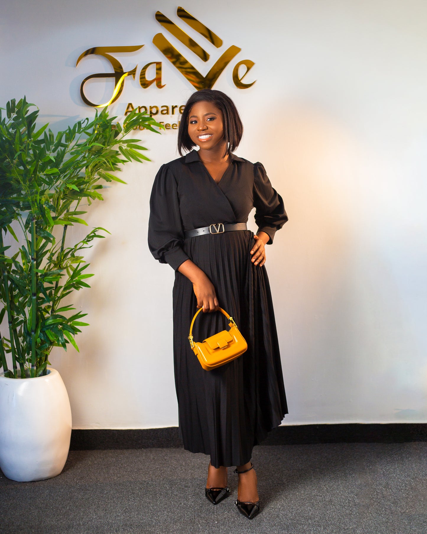 COC Pleated Dress f020