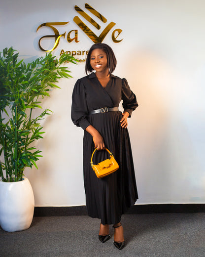 COC Pleated Dress f020