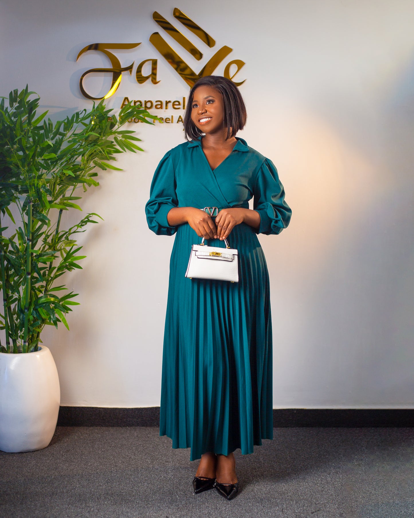 COC Pleated Dress f020