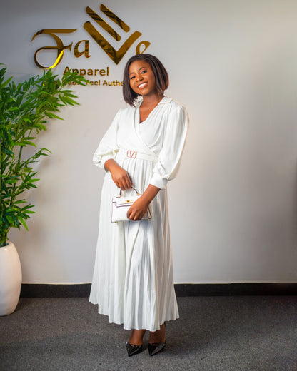 COC Pleated Dress f020