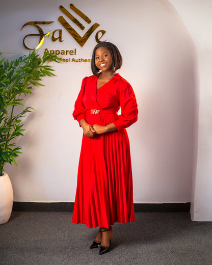 COC Pleated Dress f020