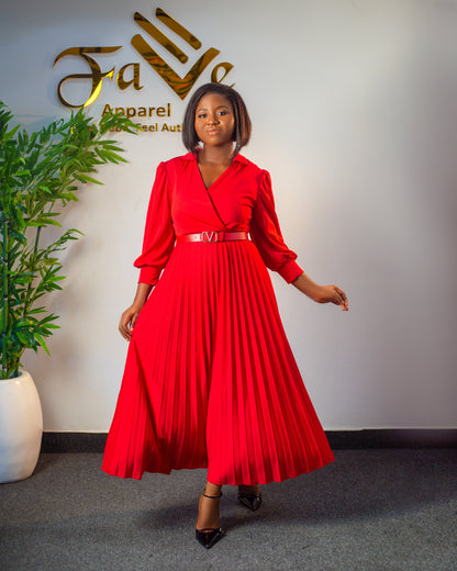 COC Pleated Dress f020