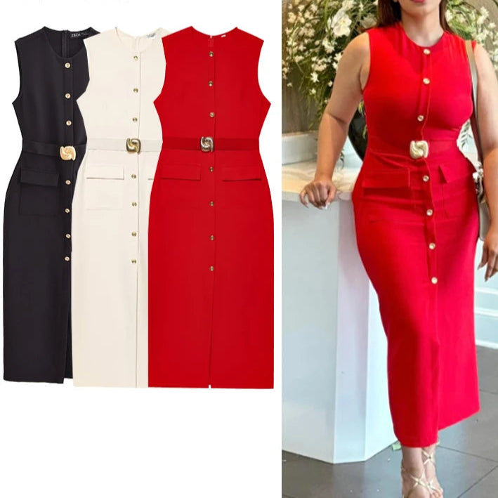 Zara Button Dress 8893