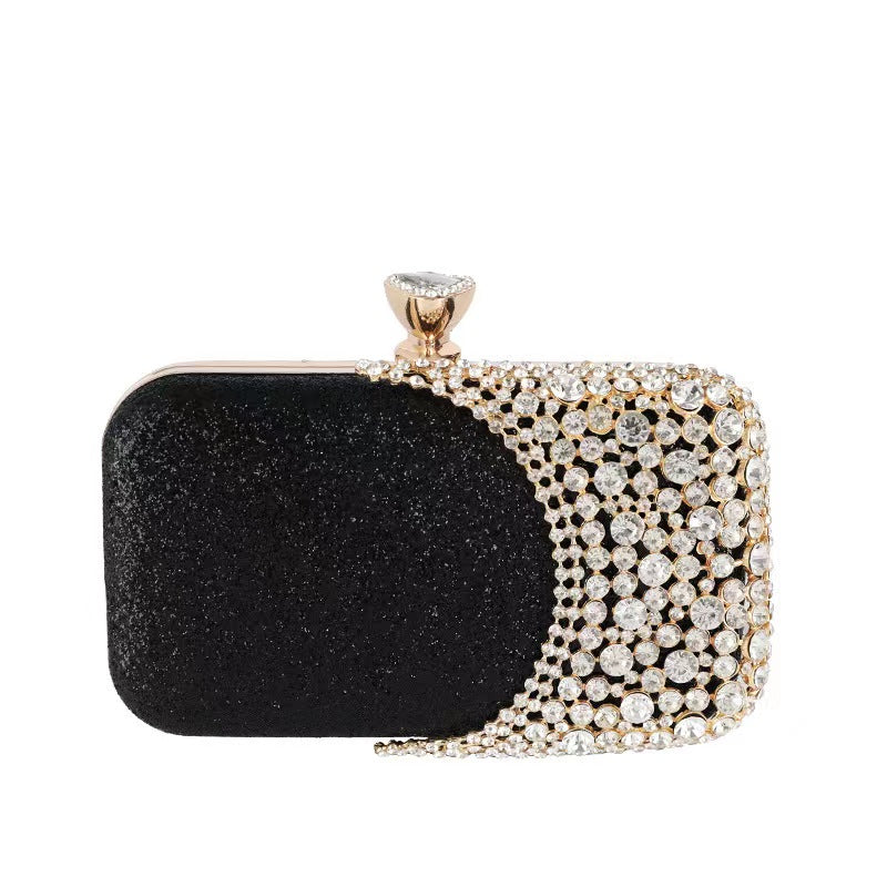 Velvet Stoned Clutch Bag