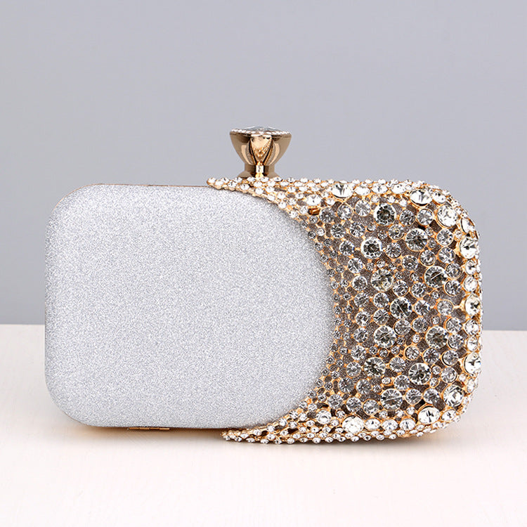 Velvet Stoned Clutch Bag