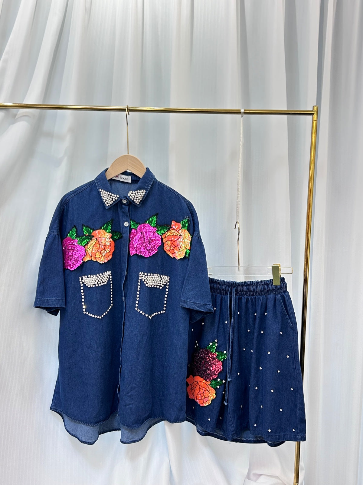 Collar stoned 2piece