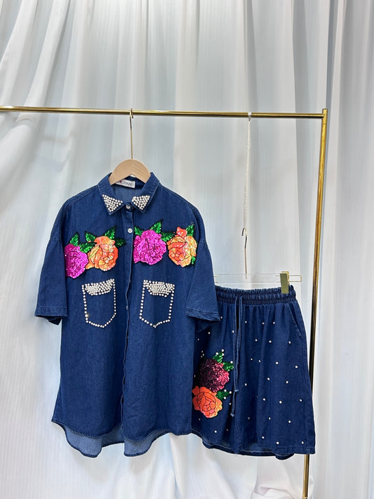 Collar stoned 2piece