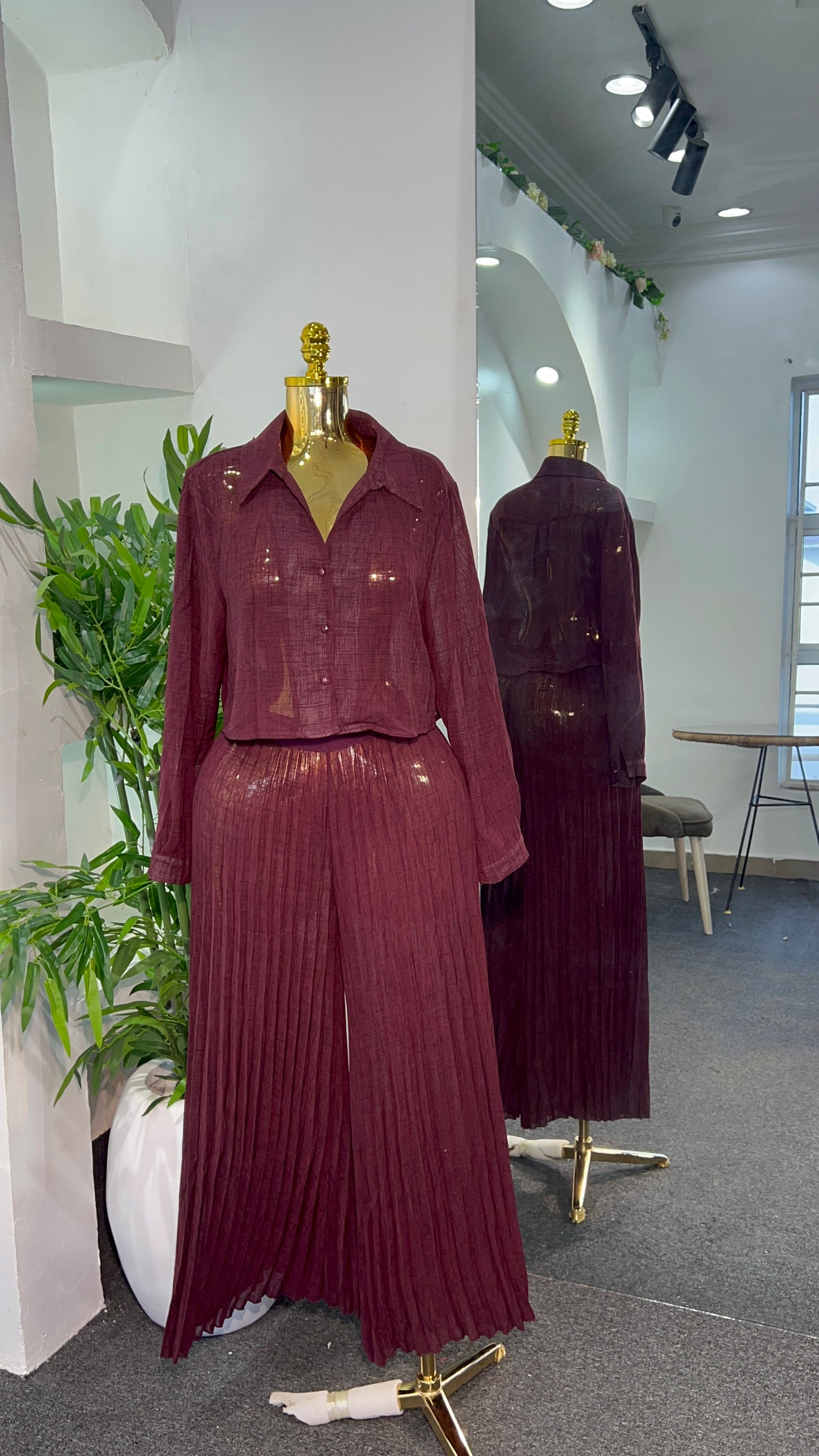 Pleated Long Set 8060