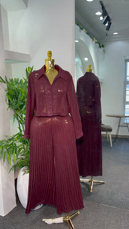 Pleated Long Set 8060