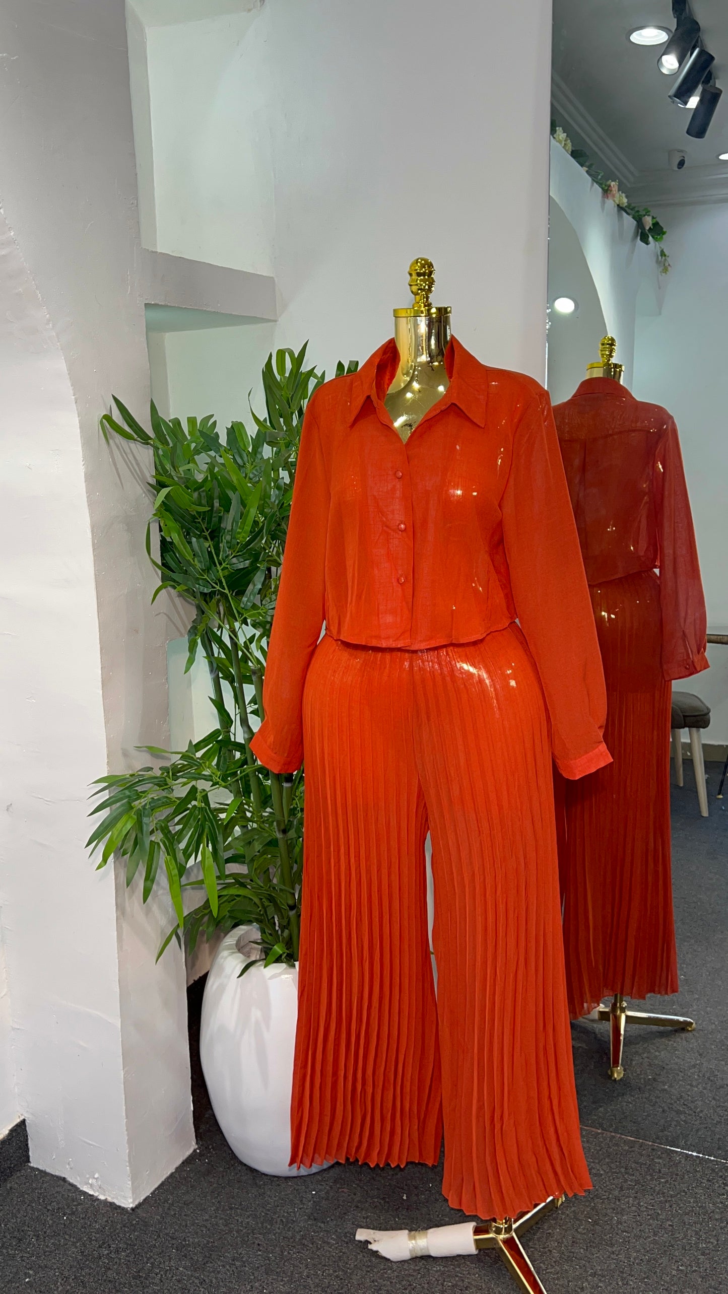 Pleated Long Set 8060