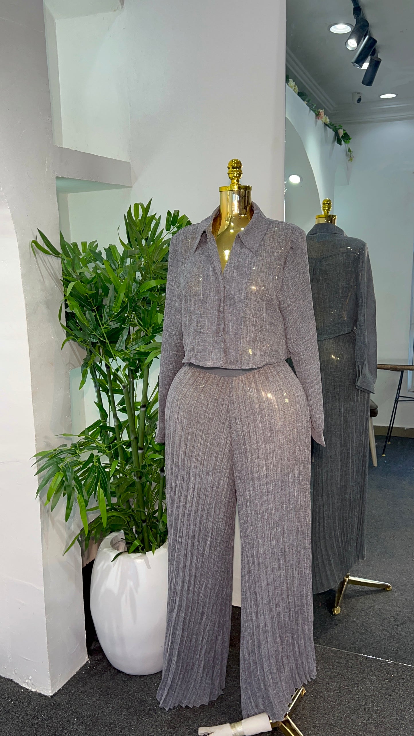 Pleated Long Set 8060