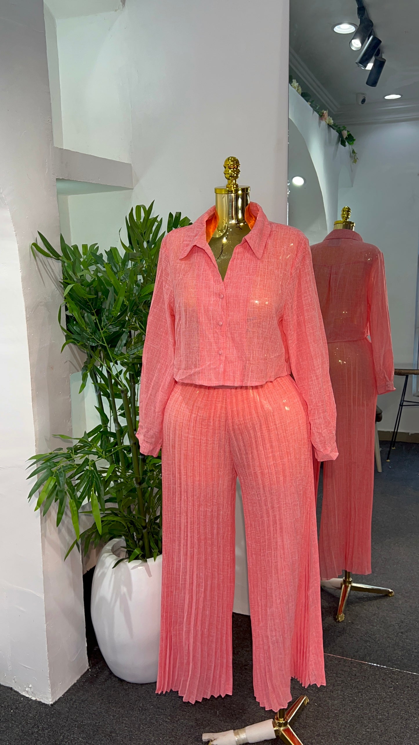 Pleated Long Set 8060