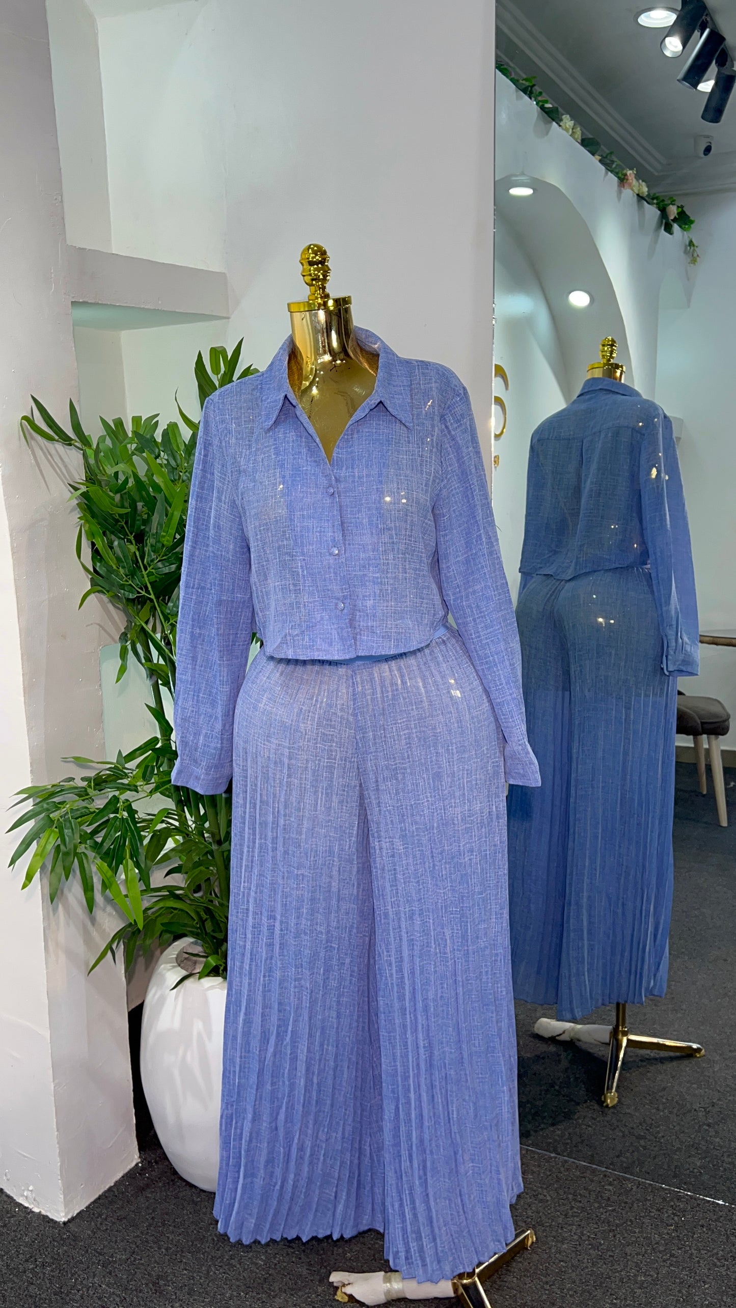 Pleated Long Set 8060
