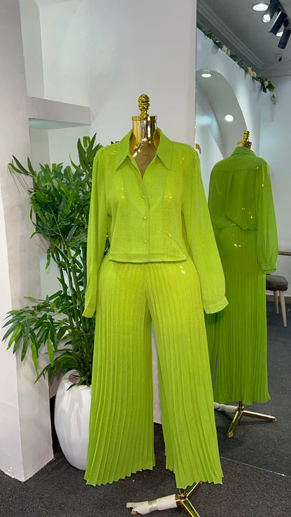 Pleated Long Set 8060